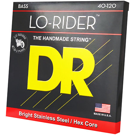 DR Strings Lo Rider Stainless Steel 5 Cordes Light 40-120