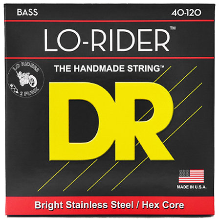 DR Strings Lo Rider Stainless Steel 5 Cordes Light 40-120