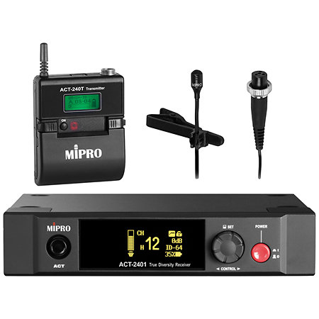 Pack ACT 2400 micro cravate MU55L Mipro