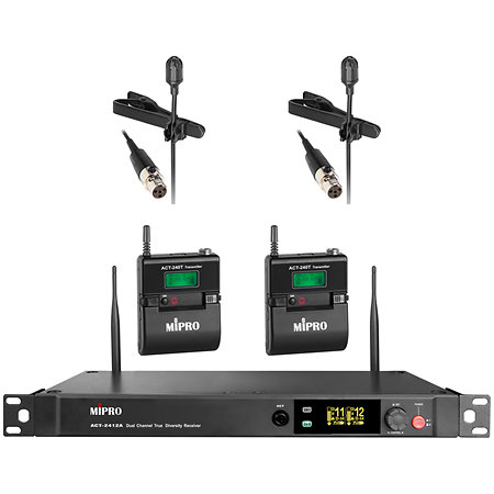Mipro Pack ACT 2400 DUO micro cravate MU57LT