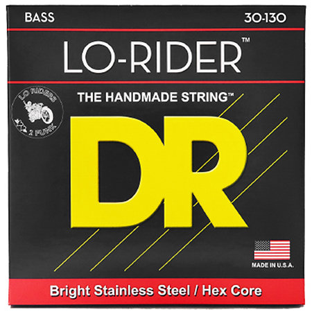 DR Strings Lo Rider Stainless Steel 6 Cordes Medium Heavy 30-130