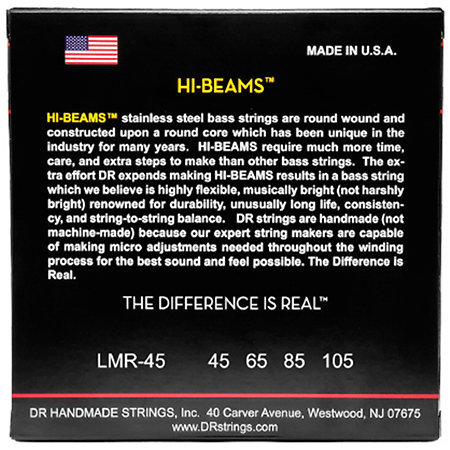 Hi Beam Stainless Steel X Long Scale 45-105 DR Strings