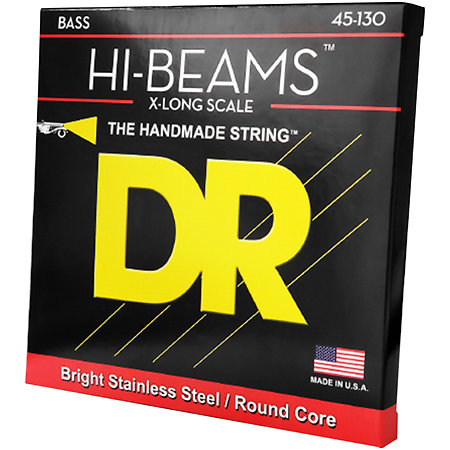 DR Strings Hi Beam Stainless Steel Medium Heavy 5 Cordes X Long Scale 45-130