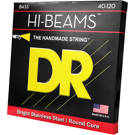 DR Strings Hi Beam Stainless Steel Light 5 Cordes 40-120