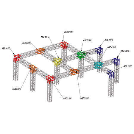 SZ 290645 FC Structure carrée 290mm x 0,645m ASD