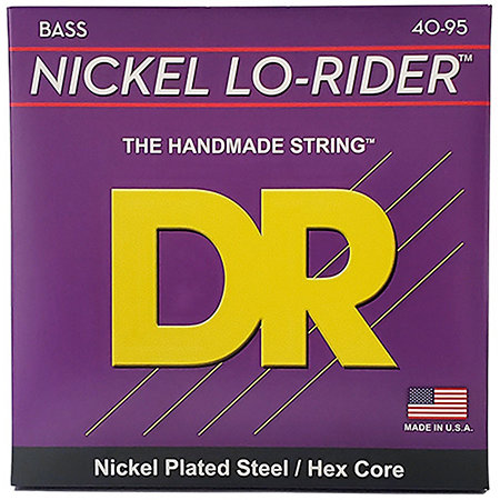 DR Strings Nickel Lo Rider Nickel Plated Extra Light 40-95