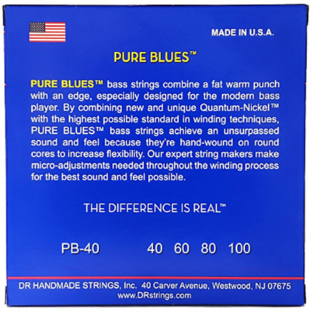 Pure Blues Quantum Nickel Light 40-100 DR Strings