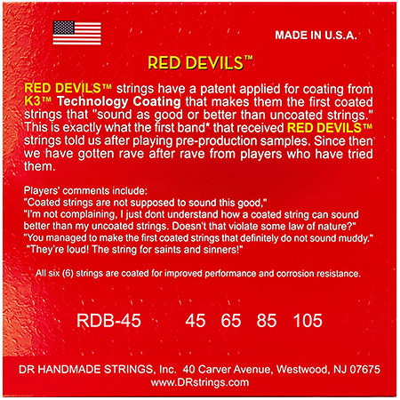 Red Devils Medium 45-105 DR Strings
