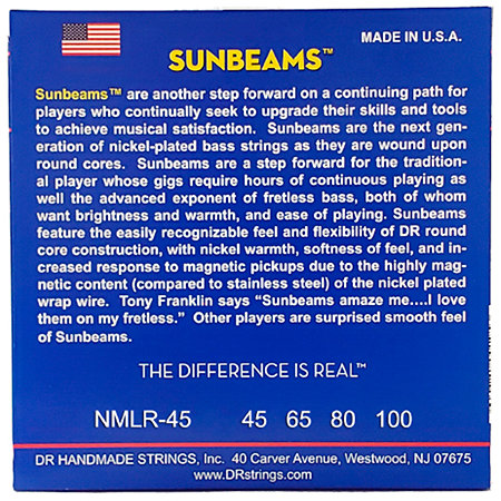 Sunbeam Nickel Plated Medium 45-100 DR Strings