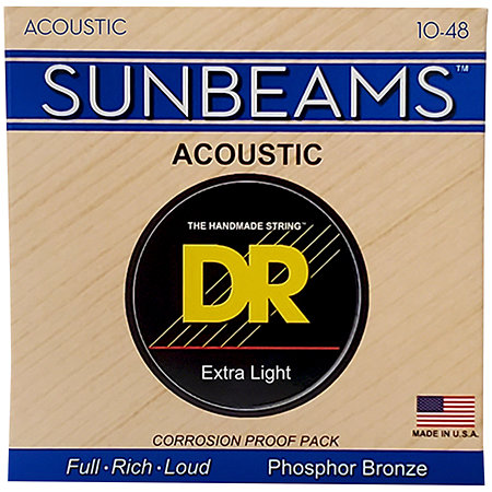 DR Strings Sunbeam Phosphor Bronze Extra Light 10-48