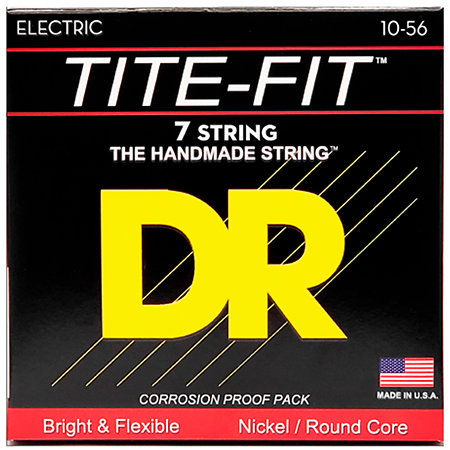 DR Strings Tite Fit Nickel Plated 7 Cordes Medium 10-56