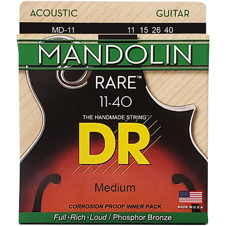 DR Strings Rare Phosphor Bronze Mandoline Medium 11-40