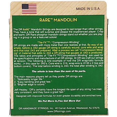 Rare Phosphor Bronze Mandoline Medium 11-40 DR Strings