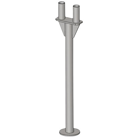 ASD PCH2P090 Pied chandelle 2 pieds hauteur 0.90 m