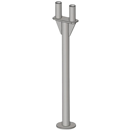 ASD PCH2P110 Pied chandelle 2 pieds hauteur 1.10 m