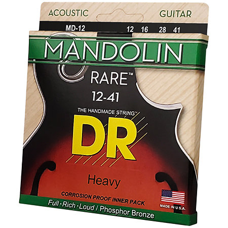DR Strings Rare Phosphor Bronze Mandoline Heavy 12-41