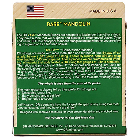 Rare Phosphor Bronze Mandoline Heavy 12-41 DR Strings