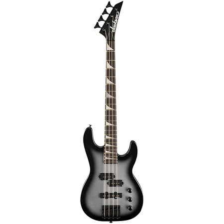 Limited Edition JS Series Concert Bass Minion JS1X, Amaranth Fingerboard, Silverburst Jackson