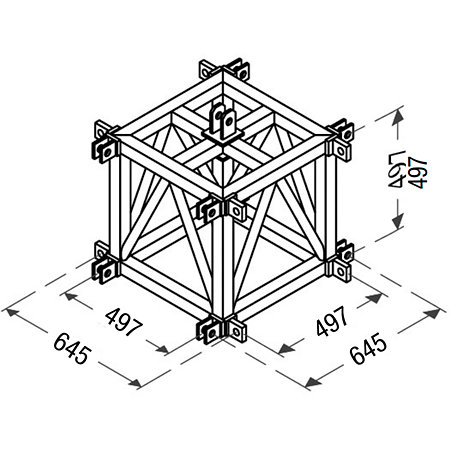 ASD C4DLV Angle 4 départs de levage acier pour SC 500