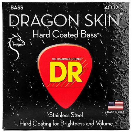 DR Strings Dragon Skin Clear Coated 5 cordes Light 40-120