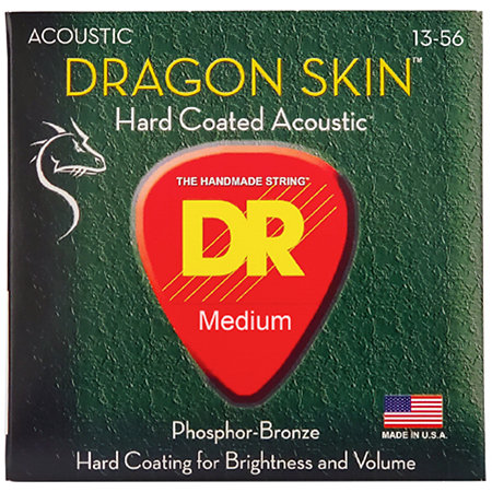 DR Strings Dragon Skin Hard Coated Medium 13-56