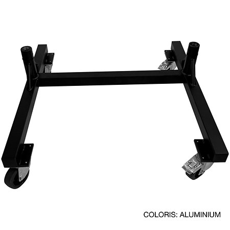 ASD SUPHB Support sur roulettes Aluminium brut