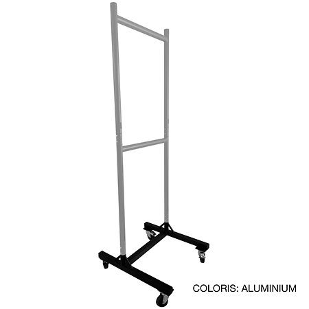 SUPHB Support sur roulettes Aluminium brut ASD