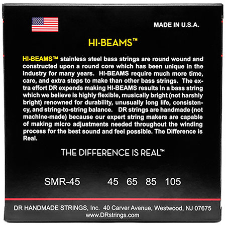Hi Beam Short Scale Medium 45-105 DR Strings