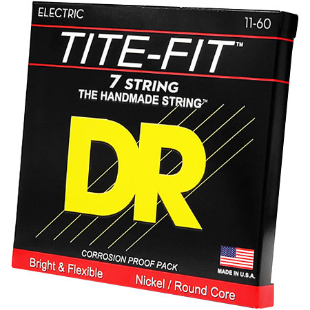 DR Strings Tite Fit Nickel Plated 7 Cordes Heavy 11-60