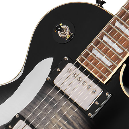 Les Paul Tribute Plus Transparent Ebony Burst Epiphone