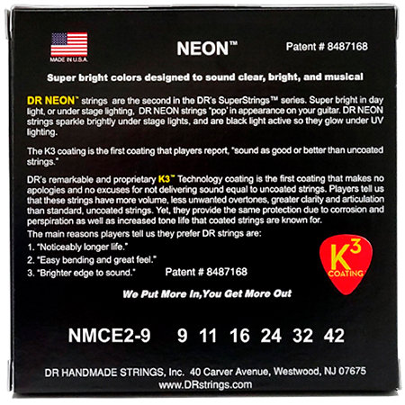 Hi Def Neon Multi Color Light 9-42 2 Jeux DR Strings