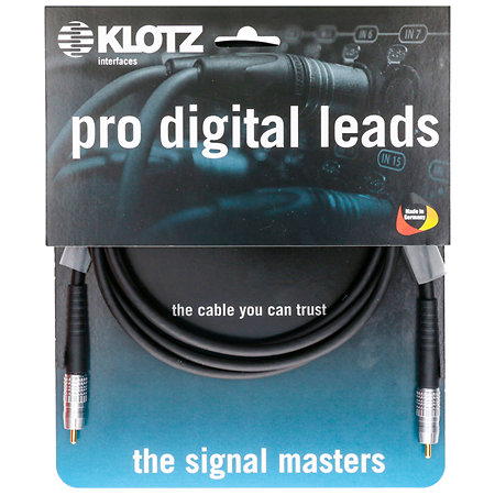 Câble coaxial SPDIF RCA / RCA 2m Klotz