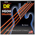 Hi Def Neon Orange 5 Cordes Medium 45-125 DR Strings