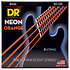 Hi Def Neon Orange 6 Cordes Medium 30-125 DR Strings