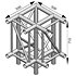 ASR31 Angle 3 départs pied 90 degrés 0,50m x 0,50m x 0,71m ASD