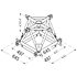 CLV4D Carré de levage structure triangulaire 4 départs acier ASD