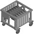 CHAREML 5028/2 Chariot en aluminium ASD