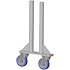 PR140DF Pied à 2 roulettes avec frein hauteur 1.40 m ASD