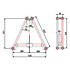 STP 50160 Structure triangulaire pliable 500mm x 1,6m ASD