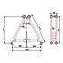 STP 50120 Structure triangulaire pliable 500mm x 1,2m ASD