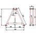 STP 50060 Structure triangulaire pliable 500mm x 0,60m ASD
