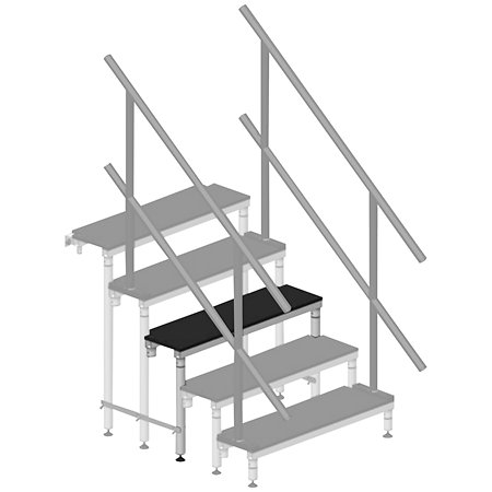 MAR60 Marche pour escalier démontable hauteur 0,60m ASD