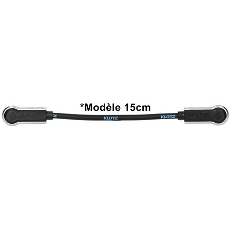 Câble PatchMaster Jacks mâles TS coudés 60 cm Klotz