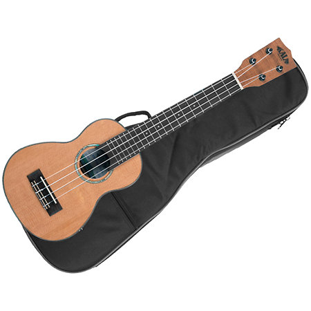 Kala Solid Cedar Top Acacia Soprano Long Neck + Housse