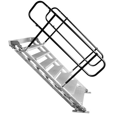 ASD ESC150 Escalier réglable de 1m à 1m40 + garde corps
