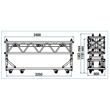 ASD SR6043RN Structure aluminium pré-rig époxy noir