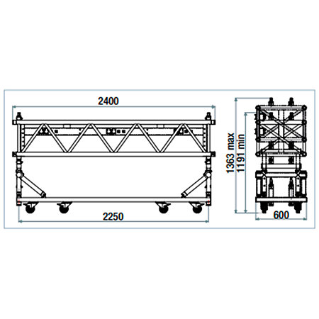 ASD SR6043 RV Structure aluminium pré-rig