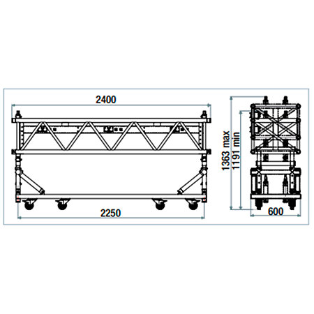 ASD SR6043 RVN Structure aluminium pré-rig époxy noir