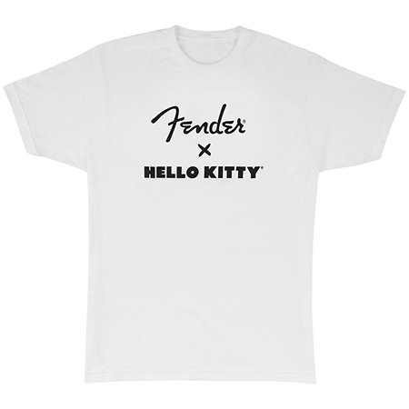 Fender T-shirt Fender x Hello Kitty Logo Tee, White, L