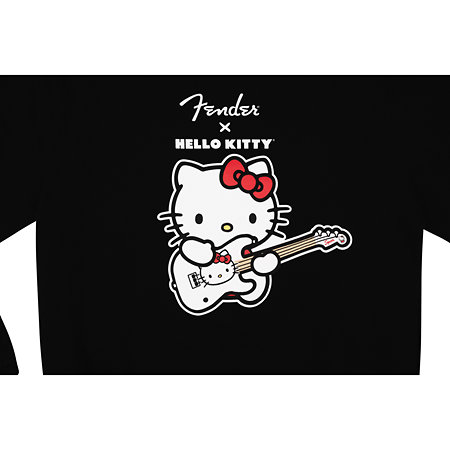 Fender Pull Fender x Hello Kitty Crewneck Logo Sweatshirt, Black, S